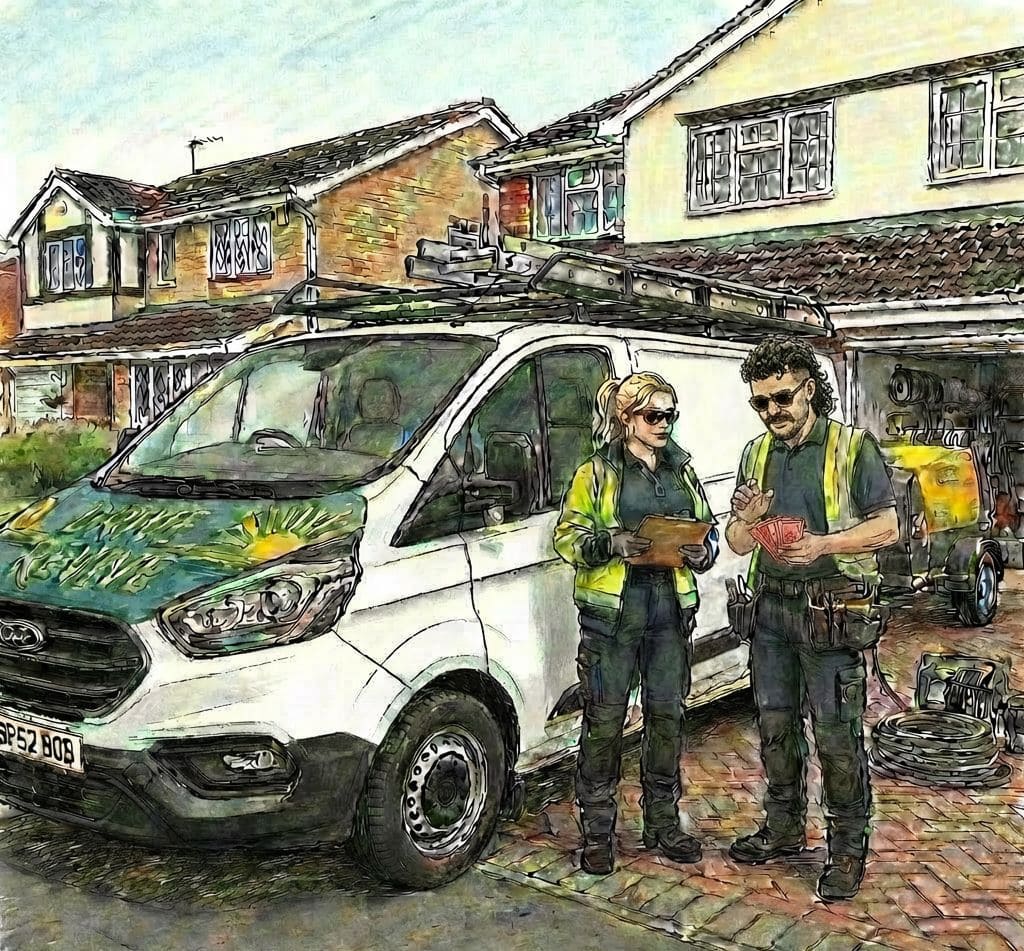 R Penfold Drive Revive Working on Site